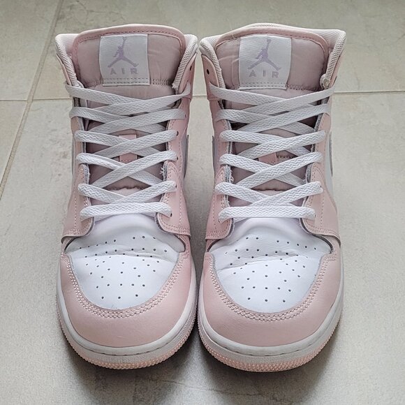 Nike Air Jordan 1 Mid GS Pink Wash Violet Frost Size 7Y/8.5W - Picture 5 of 12